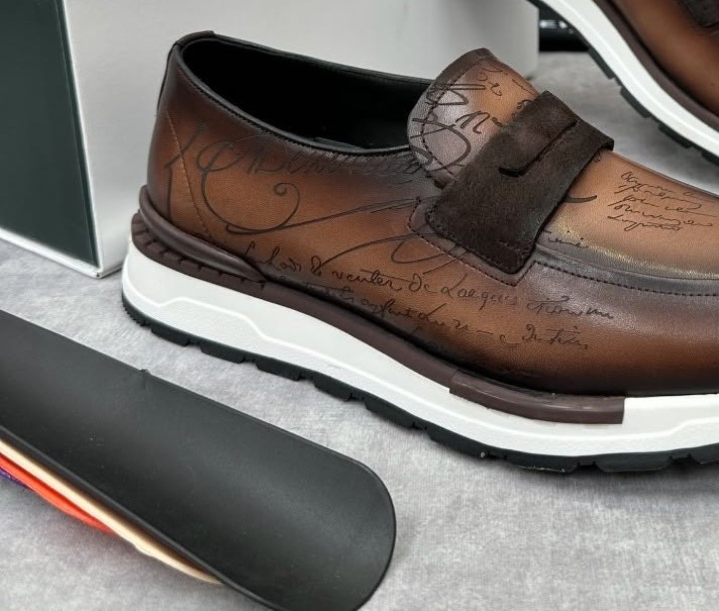 Mocassins cuir patiné — photo 2