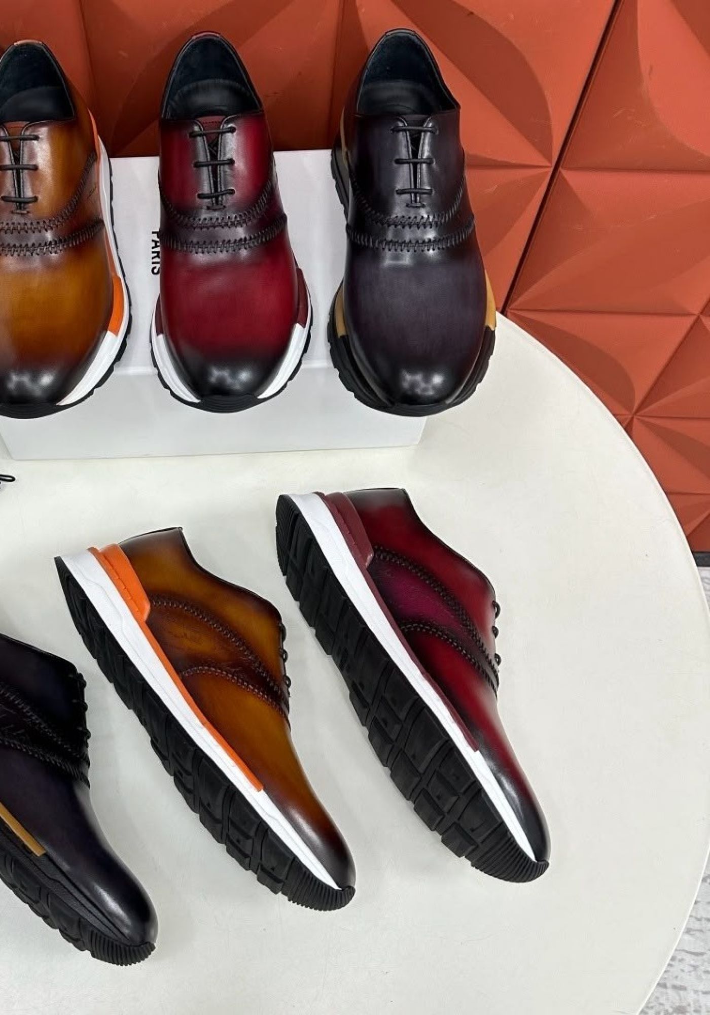 Derbies cuir patiné — photo 1